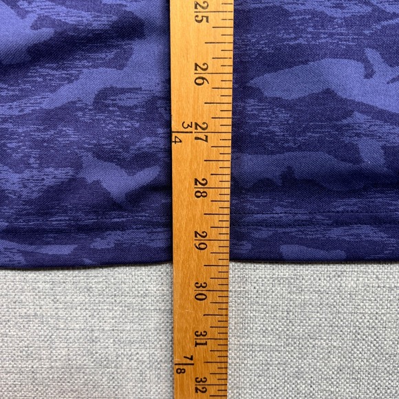 Straight Down Golf Blue Camo 1/4 Quarter Zip Pullover Men XXL Crystal Mountain - Picture 8 of 11